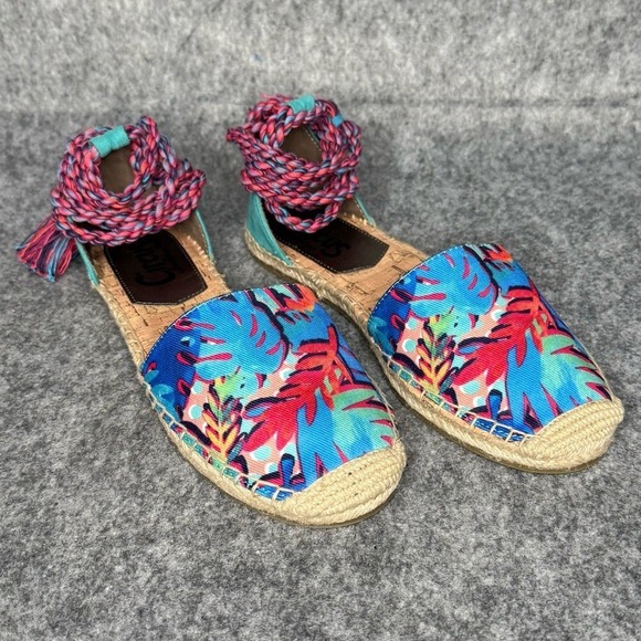 Circus by Sam Edelman Shoes - Circus by Sam Edelman Lenora‎ Tropical Lace Up Espadrille- Sz 9